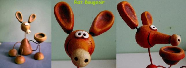 rat en pate fimo
