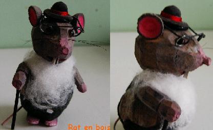 rat en pate fimo