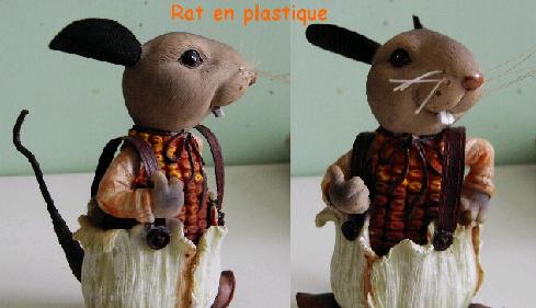 rat en pate fimo