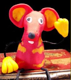 rat en pate fimo