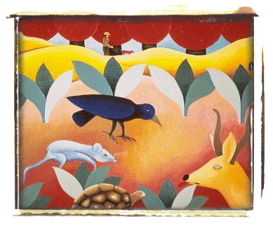 Le Corbeau, la Gazelle, la Tortue et le Rat